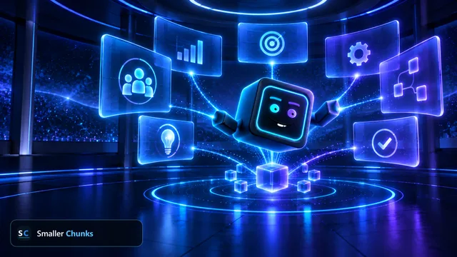 Guide aligning connected information panels inside an immersive Obeya