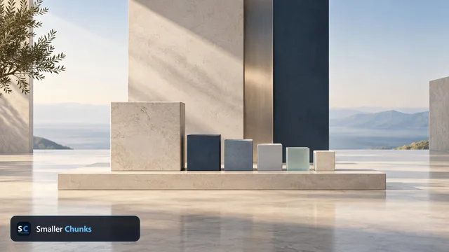 Smaller Chunks Executive Clarity corporate wallpaper with ordered stone and glass blocks
